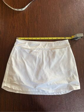 DSG White Athletic Skirt with Built-In Shorts